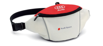 Сумка-пояс Audi Sport, бело-красная