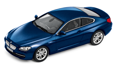 Модель автомобиля BMW 6 Series Coupé (F13) Blue, Scale 1:43