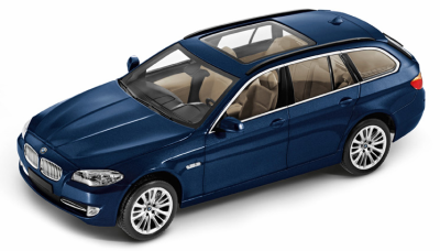 Модель BMW 5 серии, седан, BMW 5 Series Touring Blue, Scale 1:43