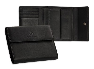Женский кожаный кошелек Mercedes-Benz Women's Leather Wallet Black 2012
