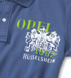 Мужская футболка поло Opel Men´s Polo blue, Opel Rüsselsheim coat of arms 1862 (Casual Line), артикул 1840371