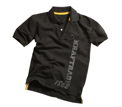 Мужская футболка поло Opel Men´s Polo black - Kraftrad (Casual Line)
