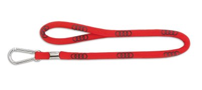 Шнурок для ключей Audi rings lanyard red