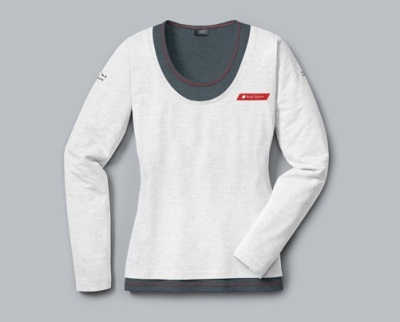 Женская двуслойная футболка Audi DTM Women Shirt Grey