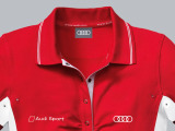 Женская футболка-поло Audi Sport Women’s Polo Shirt Red, артикул 3130900301