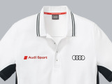 Мужская футболка-поло Audi Sport Men’s Polo Shirt White, артикул 3130900602