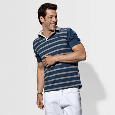 Мужская рубашка-поло BMW Men’s Polo Shirt Blue Lines