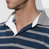 Мужская рубашка-поло BMW Men’s Polo Shirt Blue Lines, артикул 80142211456