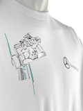Мужская футболка Mercedes Men’s T-Shirt, Motorsport White, артикул B67995308