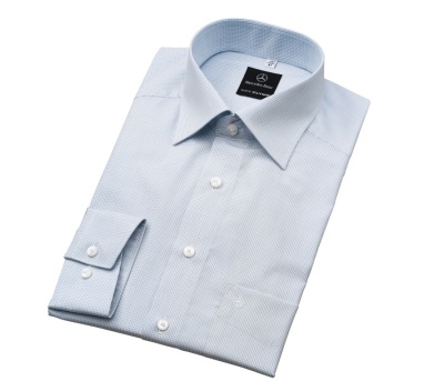 Мужская рубашка Mercedes Men’s Long-Sleeved Shirt Light Blue