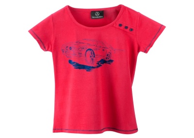 Футболка для девочек Mercedes Girls’ T-Shirt, Red