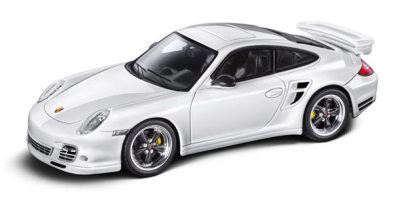 Модель автомобиля Porsche 911 Turbo S Tequipment, White, 2012, Scale 1:43