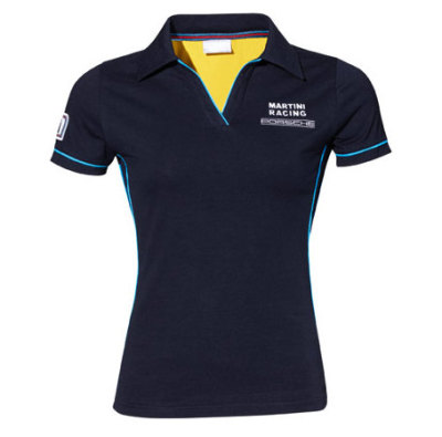 Женская футболка поло Porsche Women's Martini Racing Polo Shirt, Dark Blue