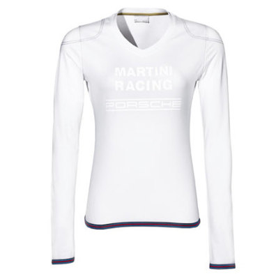 Женская футболка Porsche Women's Martini Racing Long-Sleeved Shirt, White