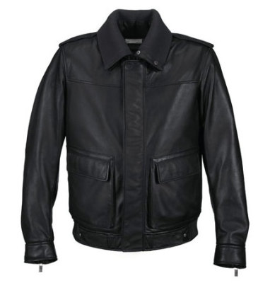Мужская кожаная куртка Porsche Men's Leather Jacket, Black