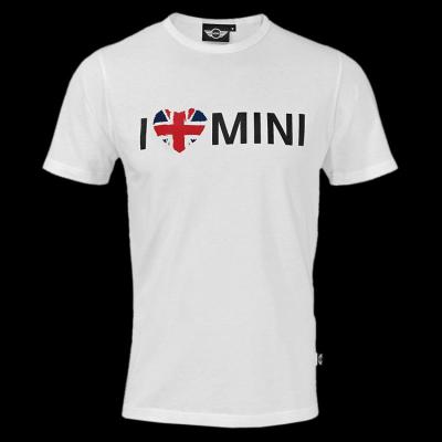 Детская футболка Mini Kids' I Love Mini T-Shirt, White