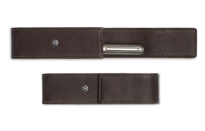 Кожаный футляр для ручек Volkswagen Leather Pen Case, Brown