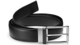Кожаный ремень Audi Leather Belt Broad, Black, артикул 3141400300