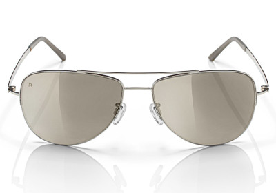 Очки-авиаторы в металлической оправе Audi Aviator sunglasses metal clear