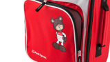 Детский чемодан на роликах Медвежонок-гонщик Audi Kids Motorsport bear trolley case, артикул 3201301100