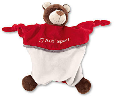 Плед-игрушка Медвежонок-гонщик Audi Motorsport bear comforter