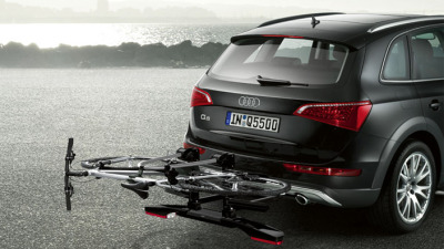 Багажник Audi для перевозки велосипедов на стальном тягово-сцепном устройстве