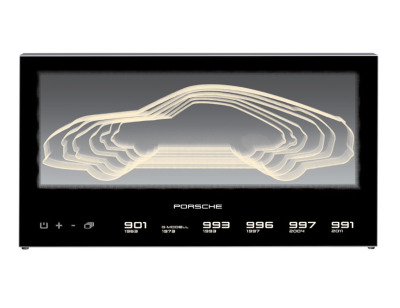 Светильник с силуэтами моделей Porsche 911 Silhouette Luminaire