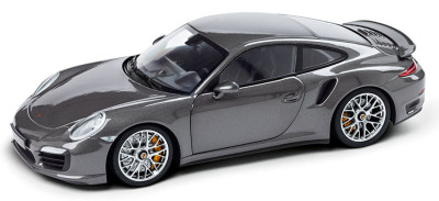 Модель автомобиля Porsche 911 Turbo S, Scale 1:18, Agate Grey Metallic