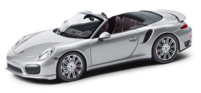 Модель автомобиля Porsche 911 Turbo Convertible, Silver