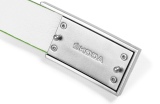Кожаный двухсторонний ремень Skoda Green-white belt, артикул 51503