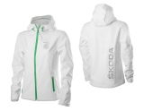 Женская куртка Skoda Ladies softshell jacket, White logo, артикул 81202S