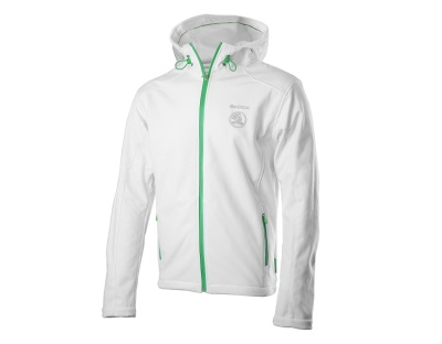 Мужская куртка Skoda Men’s softshell jacket, White logo