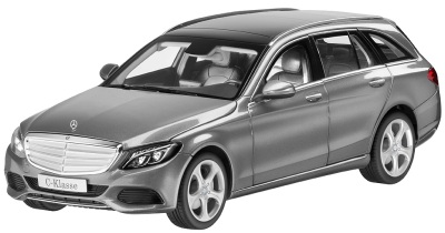 Модель автомобиля Mercedes C-Class Estate, Exclusive, Scale 1:18, Palladium Silver