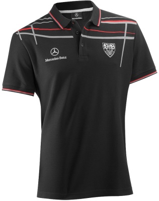 Мужская рубашка-поло Mercedes Men's Polo Shirt, VfB Selection 2014, Black