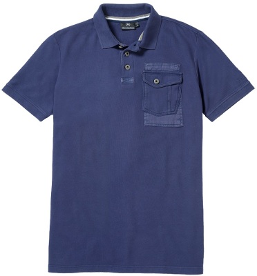 Мужская рубашка-поло Mercedes Men’s Trucker Polo Shirt, Blue