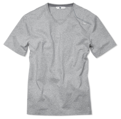 Мужская футболка BMW T-Shirt (v-neck), Men, Grey Marl