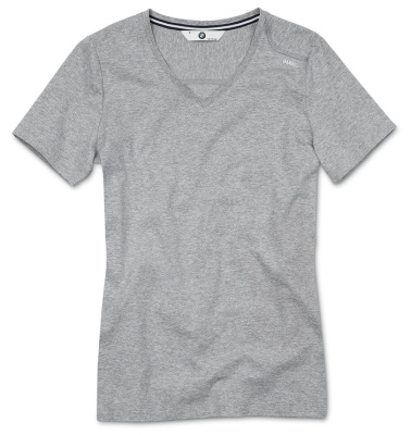 Женская футболка BMW T-Shirt (v-neck), Ladies, Grey Marl
