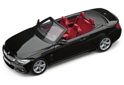 Модель автомобиля BMW 4 серии Кабриолет (F33), Sapphire Black, Scale 1:43