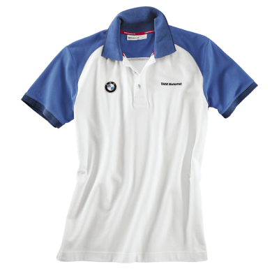 Мужская рубашка-поло BMW Motorrad Logo Polo Shirt in White, for men