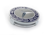 Колпачок ступицы колеса Mercedes, синий, дизайн Roadster, Hub caps, roadster design, blue, артикул B66470120