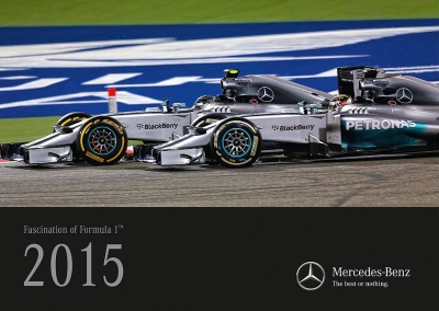 Настенный календарь Mercedes Wall calendars, Formula 1 2015