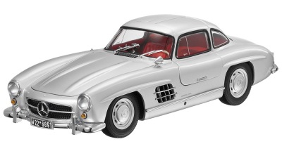Модель Mercedes-Benz 300 SL Gullwing W 198 (1954–1957), Silver, 1:18 Scale