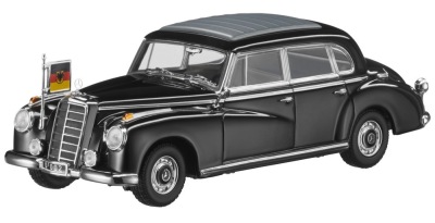 Модель Mercedes-Benz 300 b, Konrad Adenauer, W186 III, 1954-1955, Black, 1:43 Scale