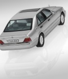 Модель Mercedes-Benz S320 W 140 (1994–1998), Silver, 1:43 Scale, артикул B66040413