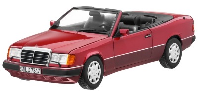 Модель Mercedes-Benz 300 CE-24 Cabriolet A124 (1992–1993), Almandine Red Metallic, 1:18 Scale