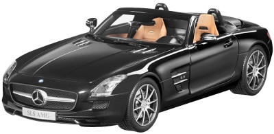 Модель автомобиля Mercedes SLS AMG Roadster Black 1/18