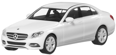 Модель автомобиля Mercedes C-Class Saloon Avantgarde (W205), Scale 1:87, Polar White