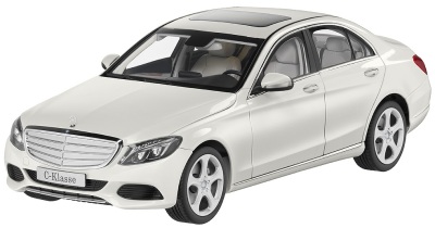 Модель автомобиля Mercedes C-Klasse Limousine Exclusive White 1/18