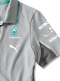 Женская рубашка-поло Mercedes Poloshirt Damen Team Silver, артикул B67995209