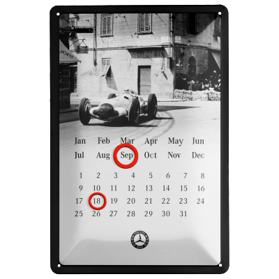 Календарь Mercedes classic metal calendar
